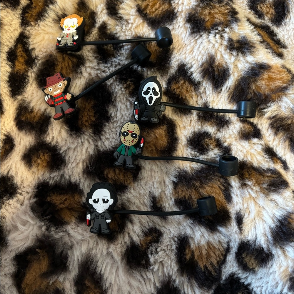 Horror straw toppers
